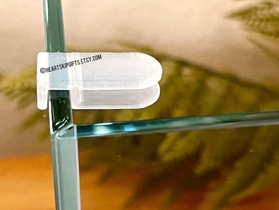 Rimless Aquarium Lid Clips: Plant-Based Plastic Tank Cover Holder (1/4 inch, 1/8 inch)