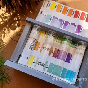 Testkit Vial Holder - Hold 8 Vials and Card - Aquarium Vial Stand - API Testkit Stand - Freshwater Master Kit Case - Pick Color - USA Made