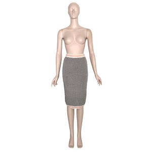 CHRISTIAN DIOR by John Galliano vintage 90s knitted jersey skirt