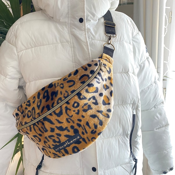 Sac banane xl léopard