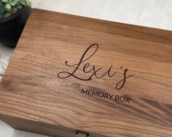 Personalized Baby Keepsake Box, Memory Box, Baby Shower Gift, Baby Keepsake, Personalized Baby Gift, Custom New Born Baby Gift, Mom To Be