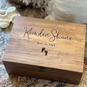 Baby Keepsake Box, Memory Gift Box, Baby Shower Gift, Baby Keepsake, Personalized Baby Gift, Wood Memory Box, Custom Baby Gift