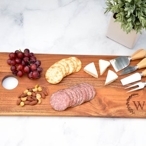 Charcuterie Board, Cheese Board, Serving Plank, Anniversary Gift, Wedding Gift, Housewarming Gift, Serving Board, Couples Gift, New Home image 7