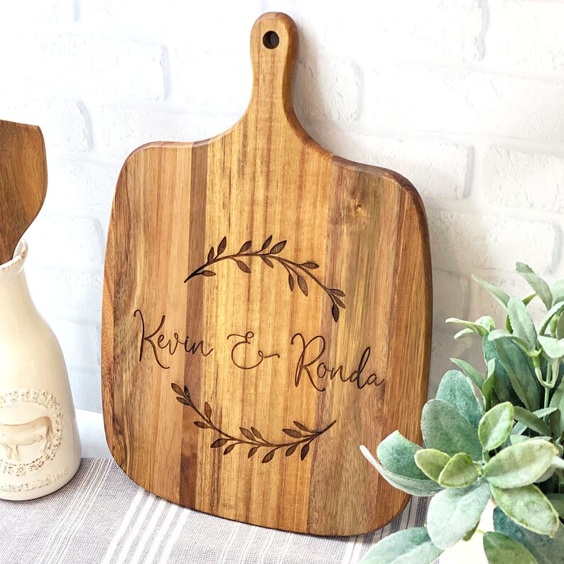 Personalized Cutting Board Bridal Shower Gift Housewarming Etsy
