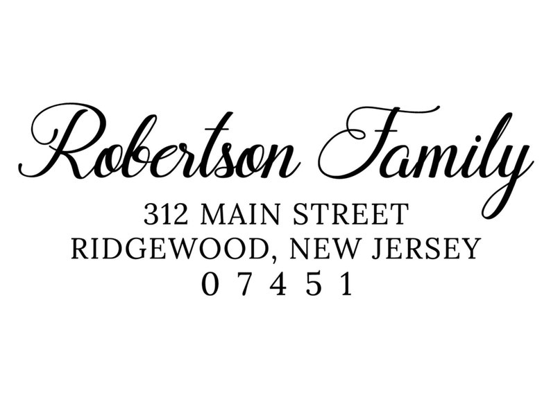 D242 Custom address stamp realtor gift housewarming gift mothers day gift Return Address Stamp wedding gift self inking stamp