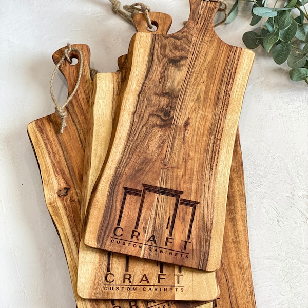 Custom Corporate Gifts, Personalized Live Edge Charcuterie Board, Employee Appreciation Gifts, Real Estate Realtor Closing Gift, Client Gift