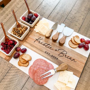 Personalized Charcuterie Board, Wedding Gift, Anniversary Gift, Custom Cutting Board, Engagement Gift, Bridal Shower Gift, Housewarming Gift