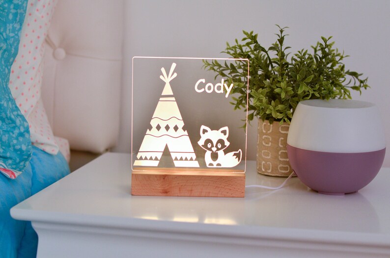 Kids Night Light, Kids Bedroom, Nursery Night Light, Personalized Night ...