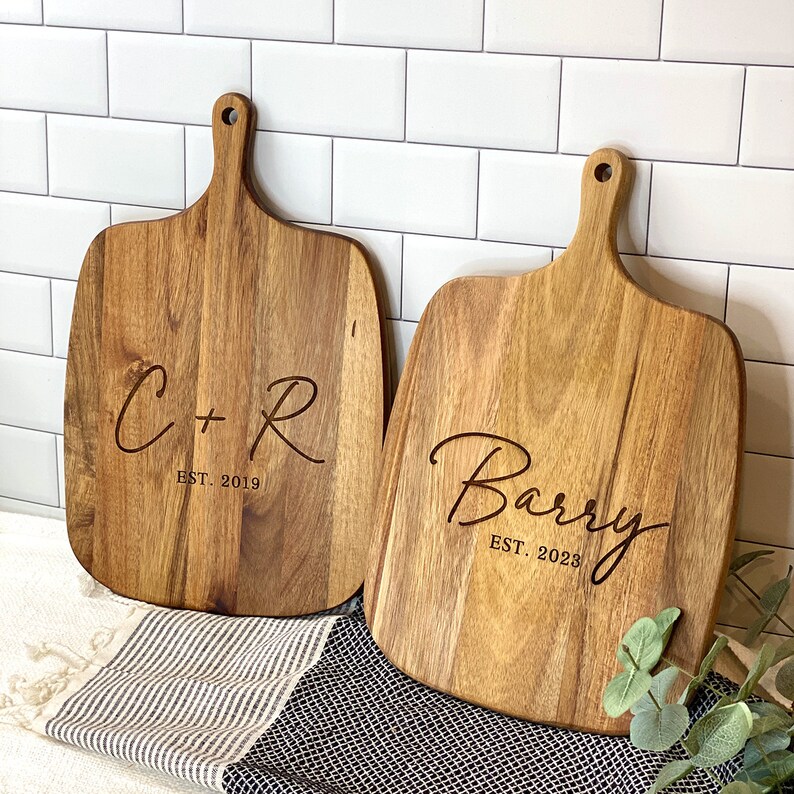 Personalized Cutting Board Bridal Shower Gift Housewarming Etsy