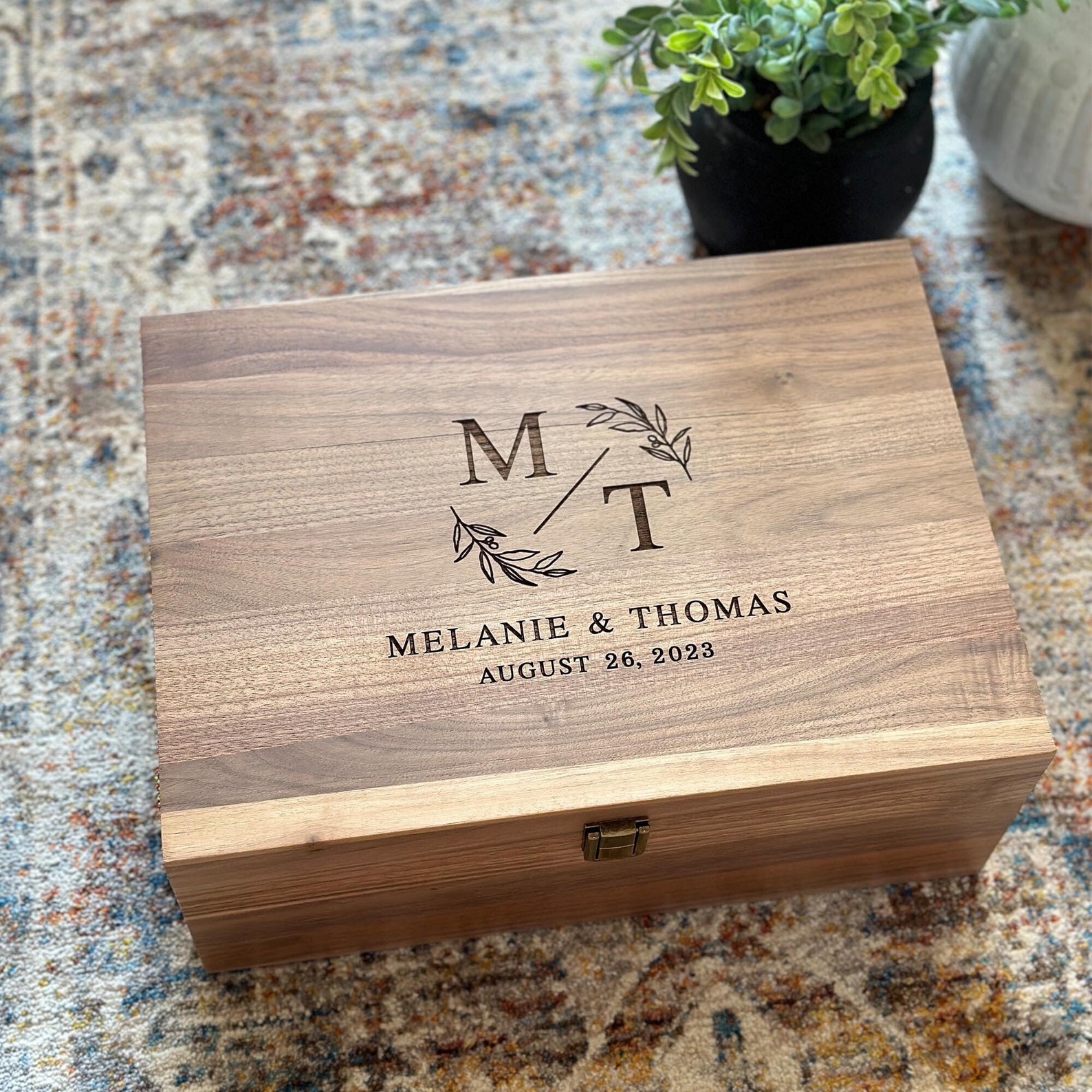Personalized Wedding Memory Box