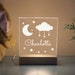Moon and Stars Night Light, Night Light, Kids Bedroom, Nursery Night Light, Personalized Night Light, Childs Playroom, Gift For Kids 