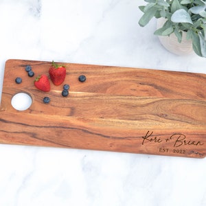 Charcuterie Board, Cheese Board, Serving Plank, Anniversary Gift, Wedding Gift, Housewarming Gift, Serving Board, Couples Gift, New Home image 9