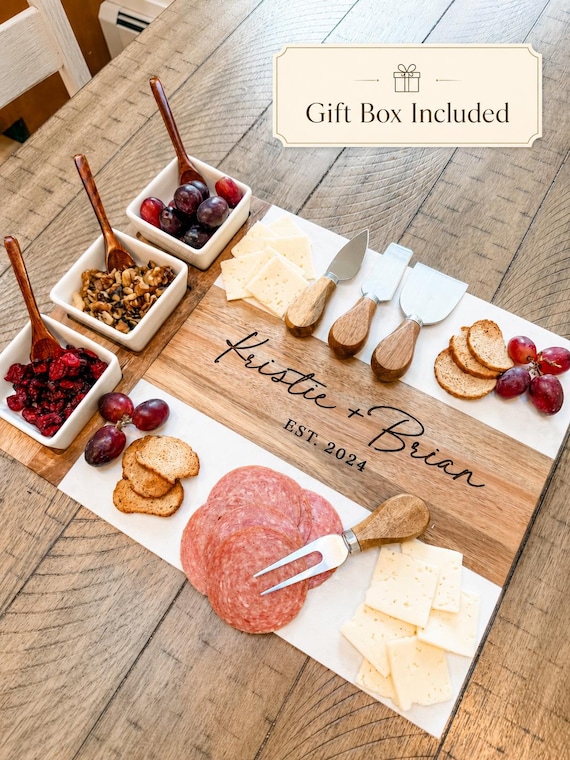 Personalized Charcuterie Board, Wedding Gift, Anniversary Gift, Custom Cutting Board, Engagement Gift, Bridal Shower Gift, Housewarming Gift