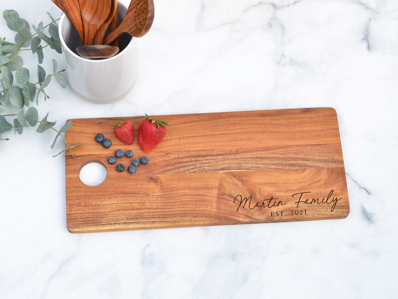 Charcuterie Board, Cheese Board, Serving Plank, Anniversary Gift, Wedding Gift, Housewarming Gift, Serving Board, Couples Gift, New Home image 2