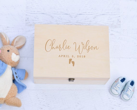 personalized baptism keepsake memory box