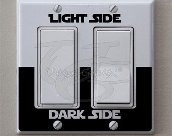 star wars double light switch cover