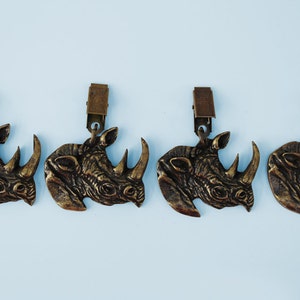 Choose from our range of rhino tablecloth weights: Quirky and fun these table weights are sure to be a conversation point at your next lunch