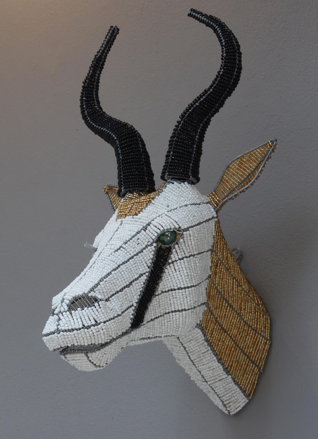 Beaded Springbok Wall Piece: the Endearing African Bushbuck in Beads on ...
