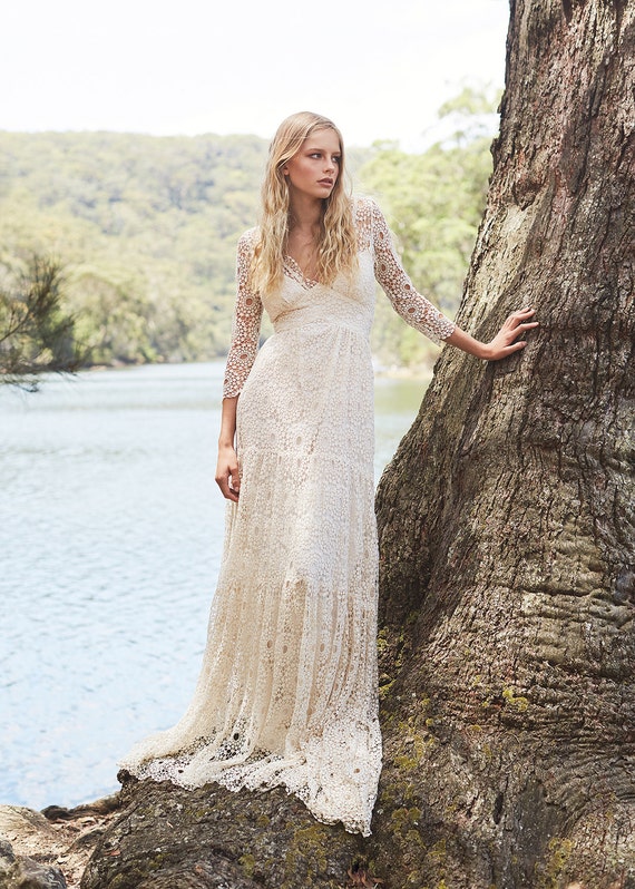 Hippie Boho Wedding Dress