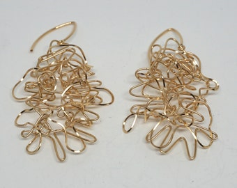 14k Gold Fill Wire Wrap Earrings