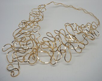 14K Gold Fill Wire Wrap Necklace