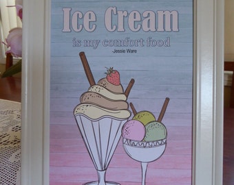 Ice cream quote | Etsy