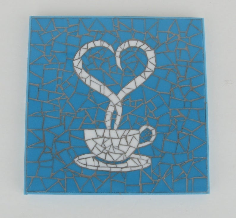 Mosaic Wall Art Coffee Etsy