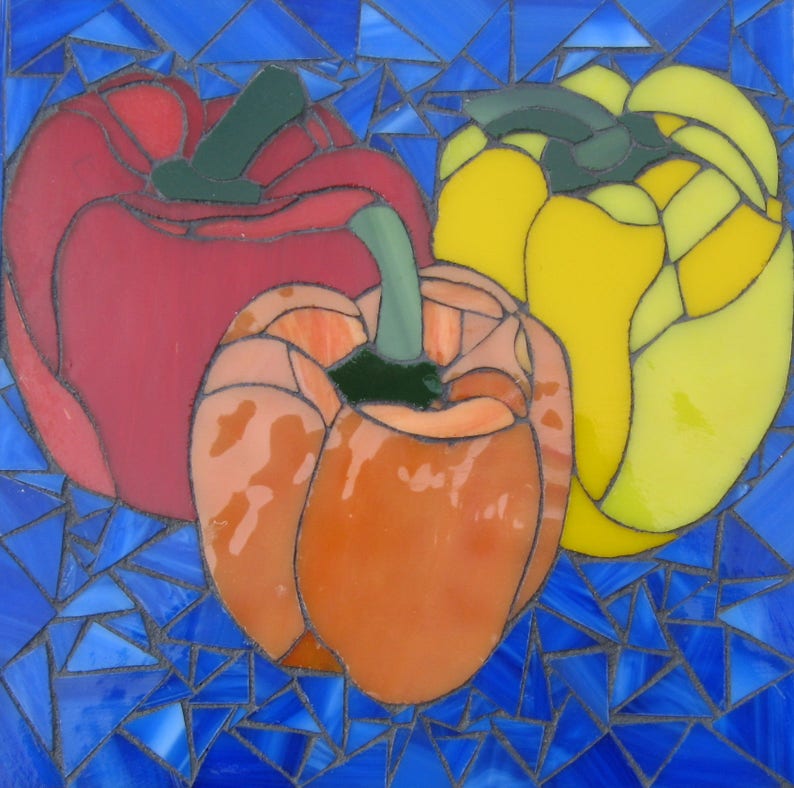 Mosaic Wall Art Wall Bell Pepper/'s