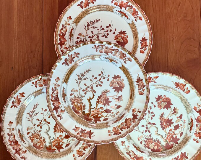 Spode Indian Tree Dinner Plates Set of 4 10 1/4 Excellent Etsy