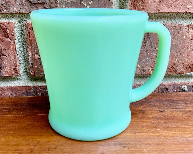 Fire King Jadeite Restaurant Ware D Handle Mug / Shaving Mug Etsy