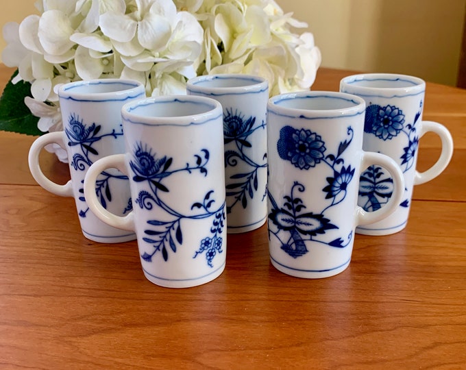 Blue Danube Espresso Cups Set of 5 Excellent Condition Etsy