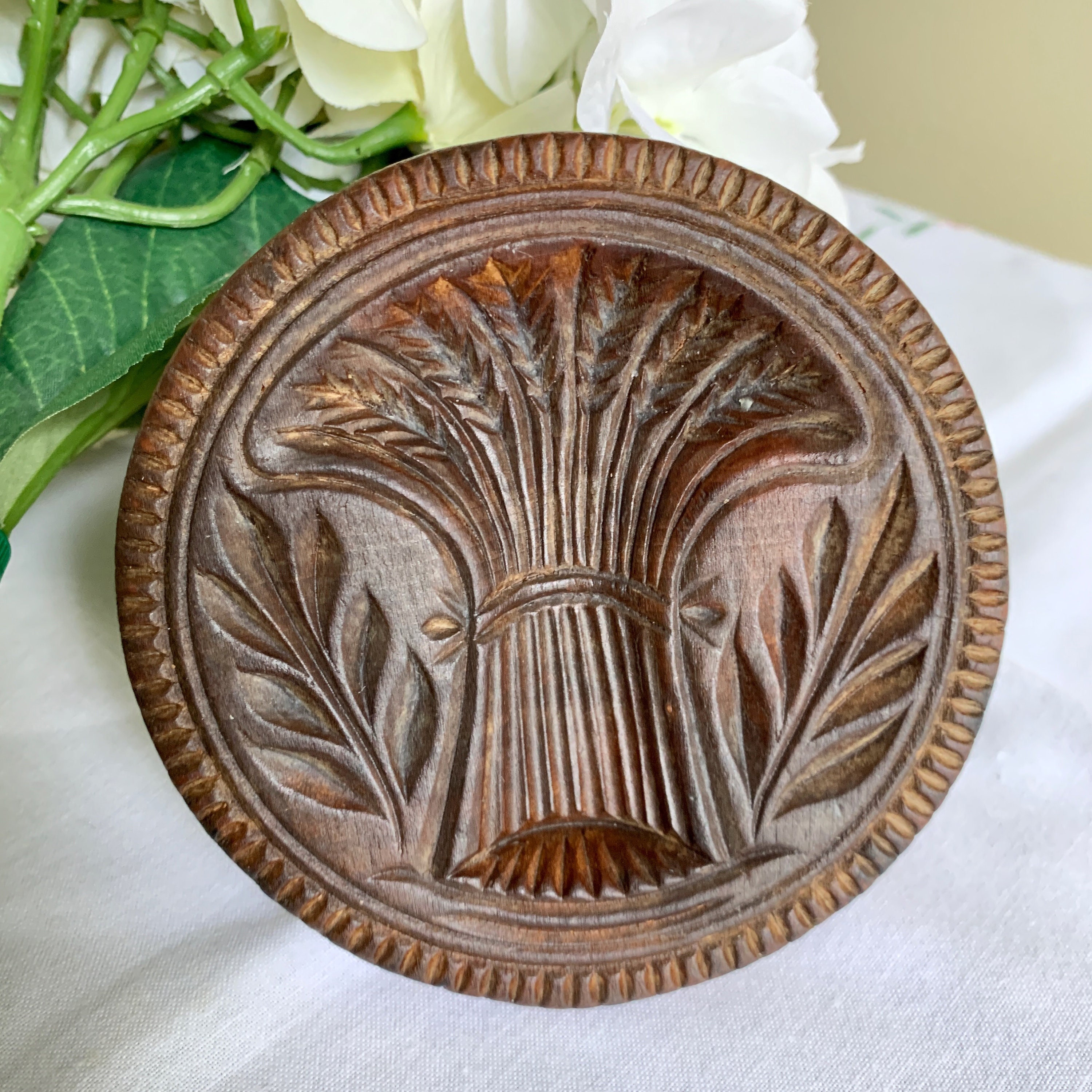 Wood Butter Mold - Flower