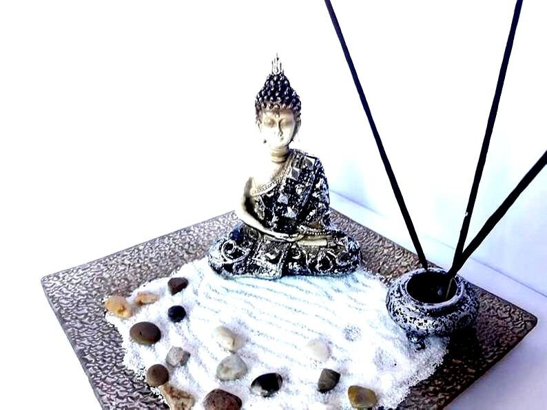 Zen garden decor Zen desk gift for men Garden gift for Etsy