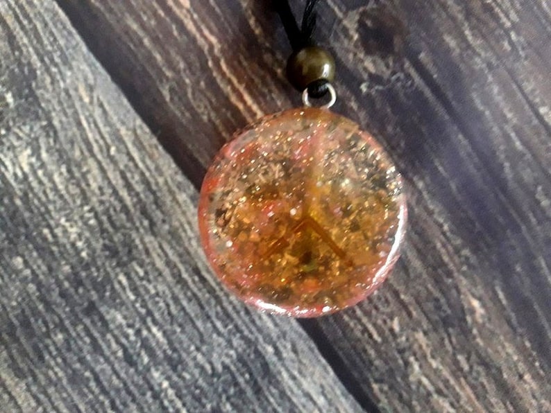 Orgone Pendant Kenaz of Protection Magical Rune Jewelry Orgon Increases Value Skills Necklace Pink Celtic Rune Amber of Development Creative
