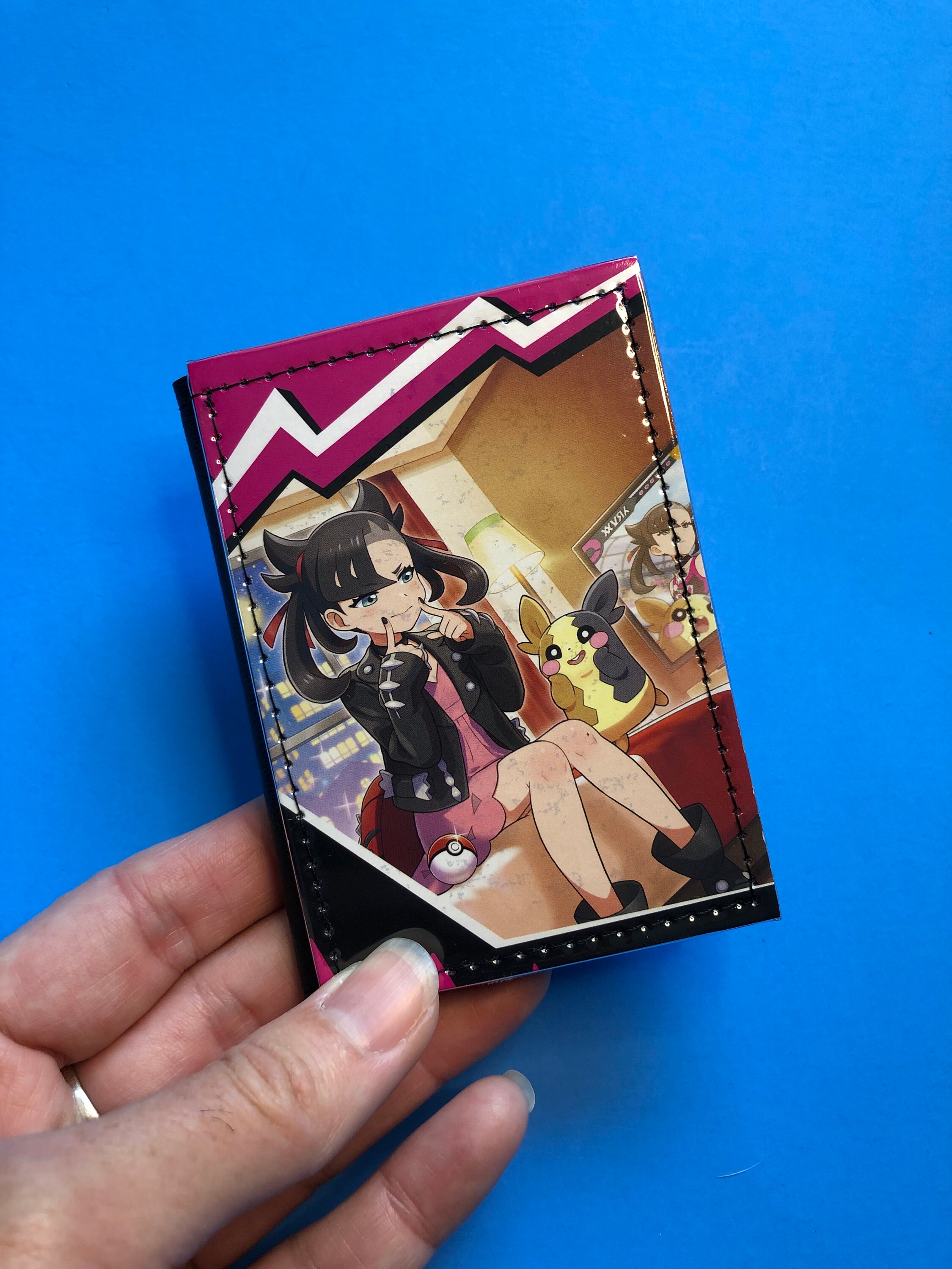 Minimalist Upcycled Marnie Pokemon Wallet - Etsy Minimalist Upcycled Marnie Pokemon Wallet - Etsy