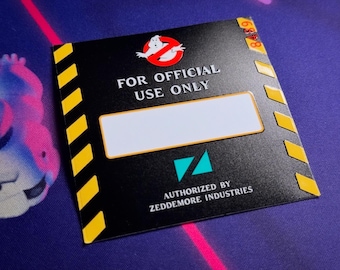 ゴーストバスターズ公式装備エンボスステッカー