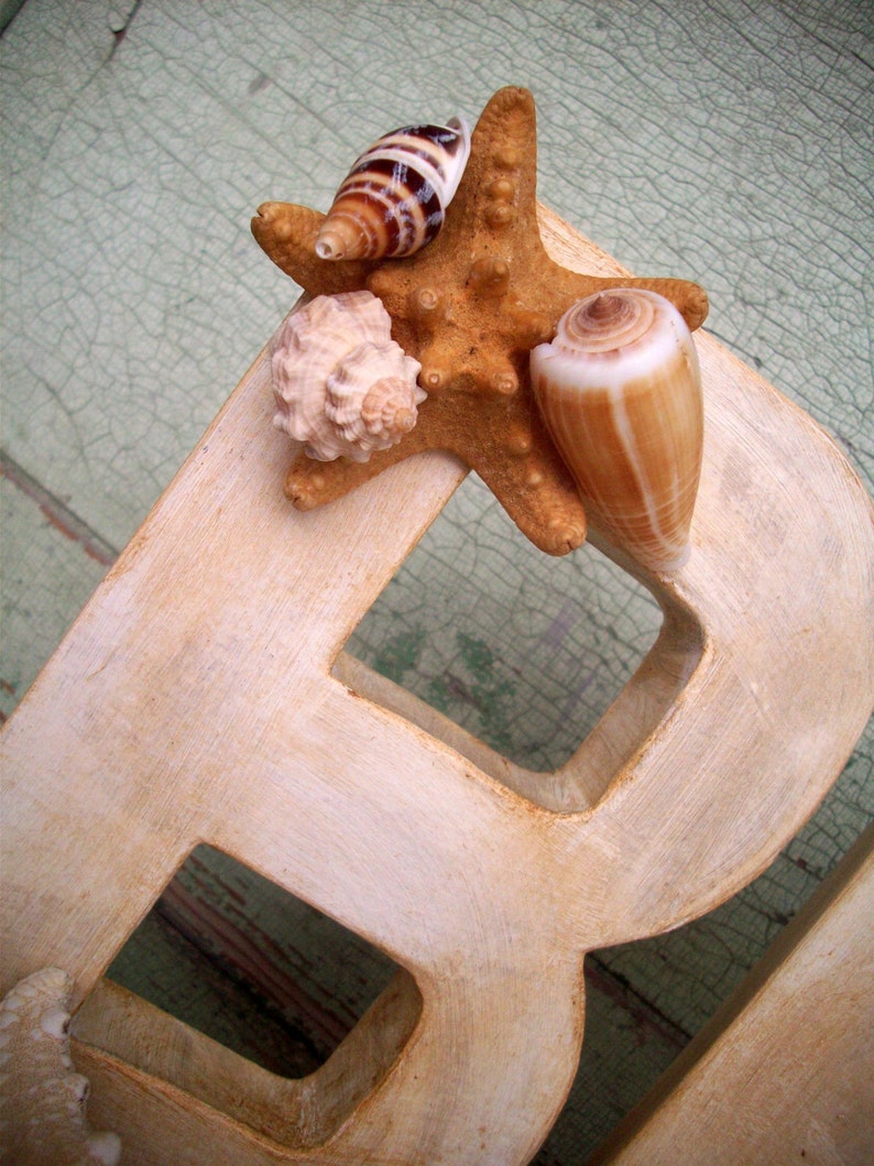 Beach Decor Aged White Paper Mache Beach Sign Beach Decor Etsy