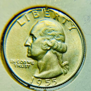 1955-D Washington Quarter BU 90% Silver