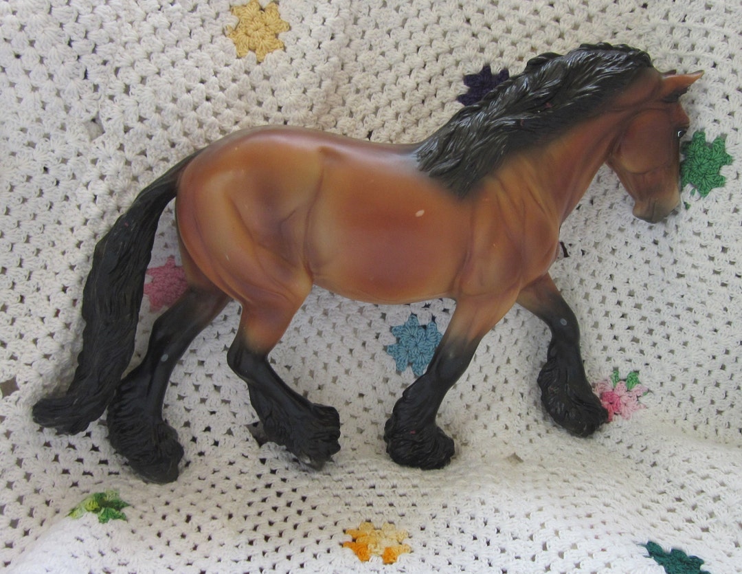 Breyer Holiday Horse Yuletide Greeting Shannondell Shire Etsy