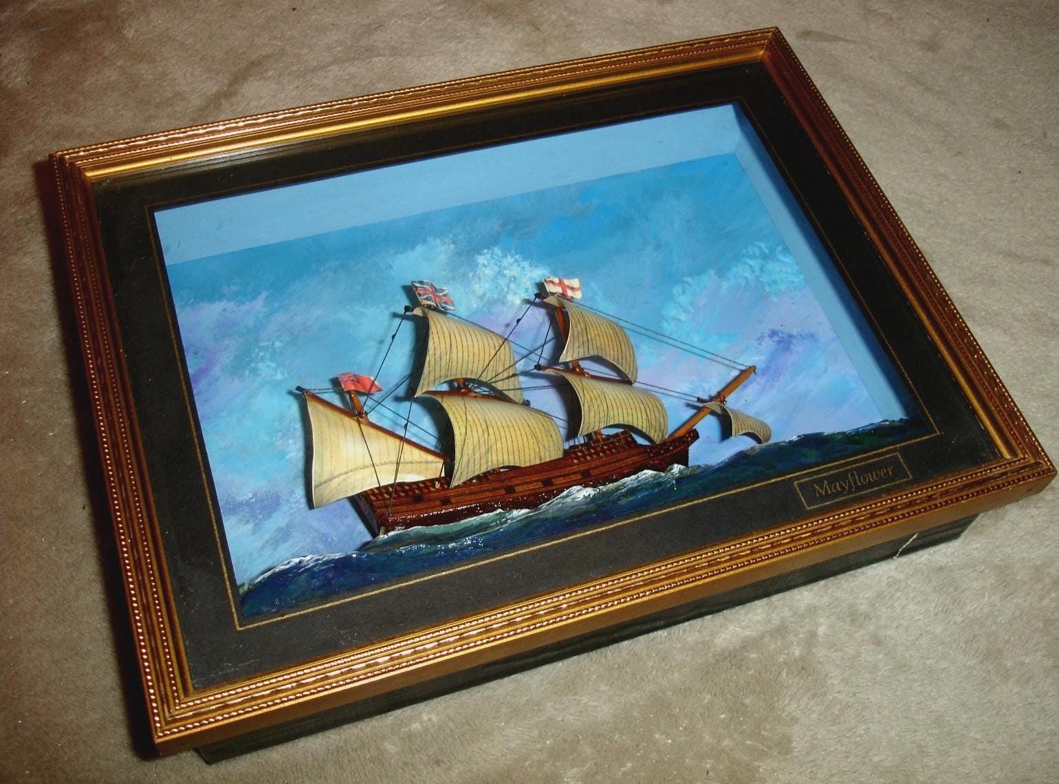 Mayflower glass ship - Etsy 日本