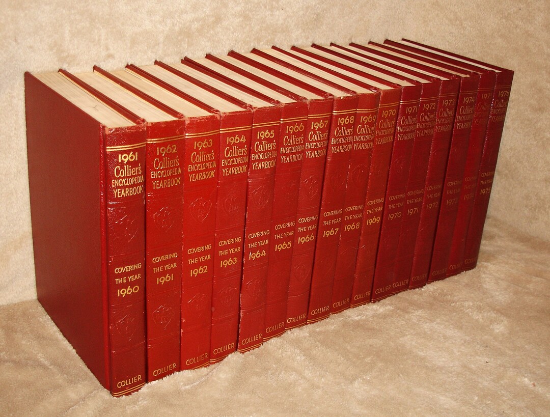 洋書 Vintage 1966 Collier's Encyclopedia 1966 Collier's Encyclopedia Complete Set 24 Volumes Vintage