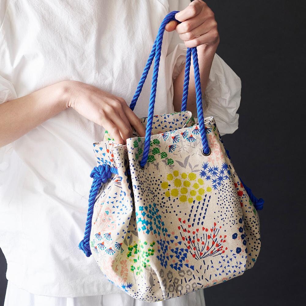 Japanese Bag Pattern ~ Echino Bag Pattern 496 ~ Drawstring
