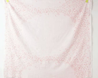 nani IRO Edelweiss ~ nani IRO 2024 ~ B Pink ~ Gaze dupla orgânica ~ Algodão orgânico ~ Tecido japonês Kokka ~ Tecido para vestuário de costura ~ 50 cm