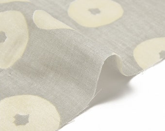 MUDDY WORKS by Tomotake Donut ~ A Beige ~ Japanese Fabric Double Gauze Cotton ~ Kokka Fabric ~ Home Decor Apparel Fabric ~Minimalist Fabrics