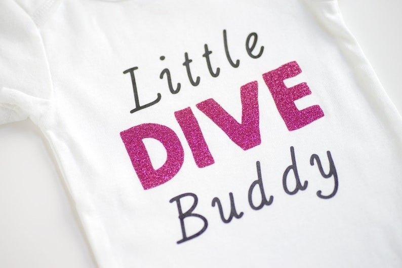 Scuba Diving Baby Romper ~ Baby Girl Scuba Onesie ~ Scuba Bodysuit ~ Personalized Baby Onesie ~ Customized Baby Onesie ~ Little Dive Buddy