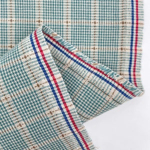 Japanese Yarn Dyed Square Plaid in Red Japanese Yarn Dyed Square Plaid in Red
