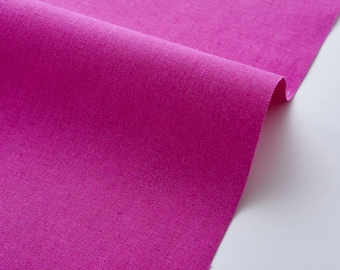 Echino massief canvas ~ een fuchsia ~ Japanse kokkastof ~ katoenlinnen canvas ~ tasstof ~ kledingstof ~ woondecoratiestof ~ halve meter