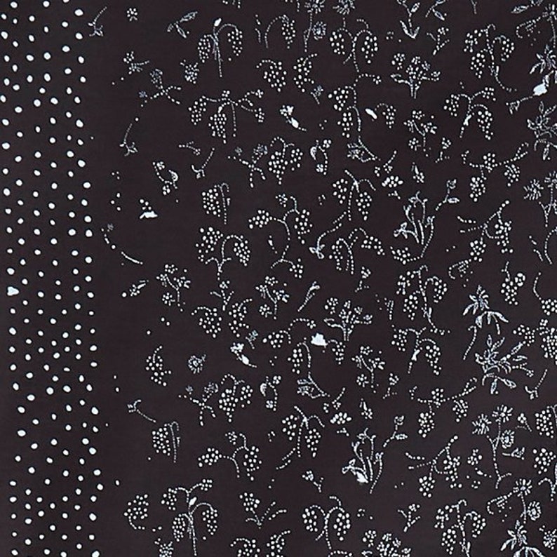 nani IRO Bear Fruits nani IRO 2023 E Black Organic Lawn Kokka Japanese Fabric Flora Fabric Apparel Fabrics Quilting 50cm image 2