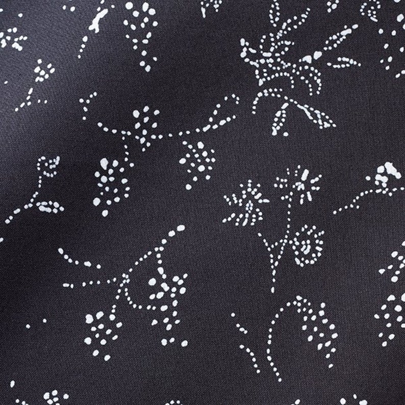 nani IRO Bear Fruits nani IRO 2023 E Black Organic Lawn Kokka Japanese Fabric Flora Fabric Apparel Fabrics Quilting 50cm image 3