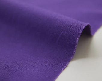 Echino Solid Canvas ~ Kokka Japanese Fabric ~ B Purple ~ Cotton Linen Canvas ~ Bag Fabric ~ Apparel Fabric ~ Home Decor Fabric ~ Half Metre